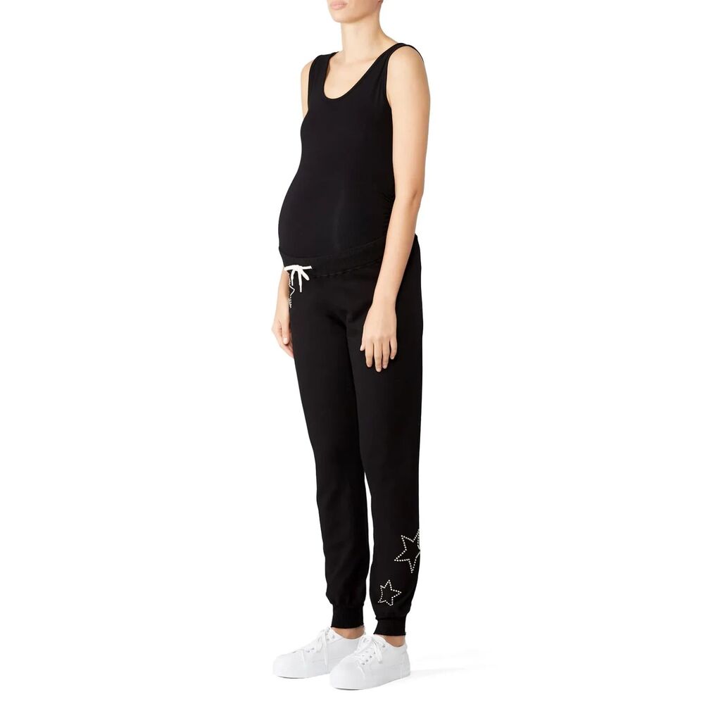 Monrow Star Studded Maternity Joggers size Small Orig. $220